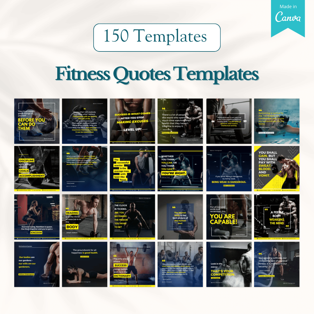 2000+ Fitness, Nutrition & Health Bundle - Social Media Templates