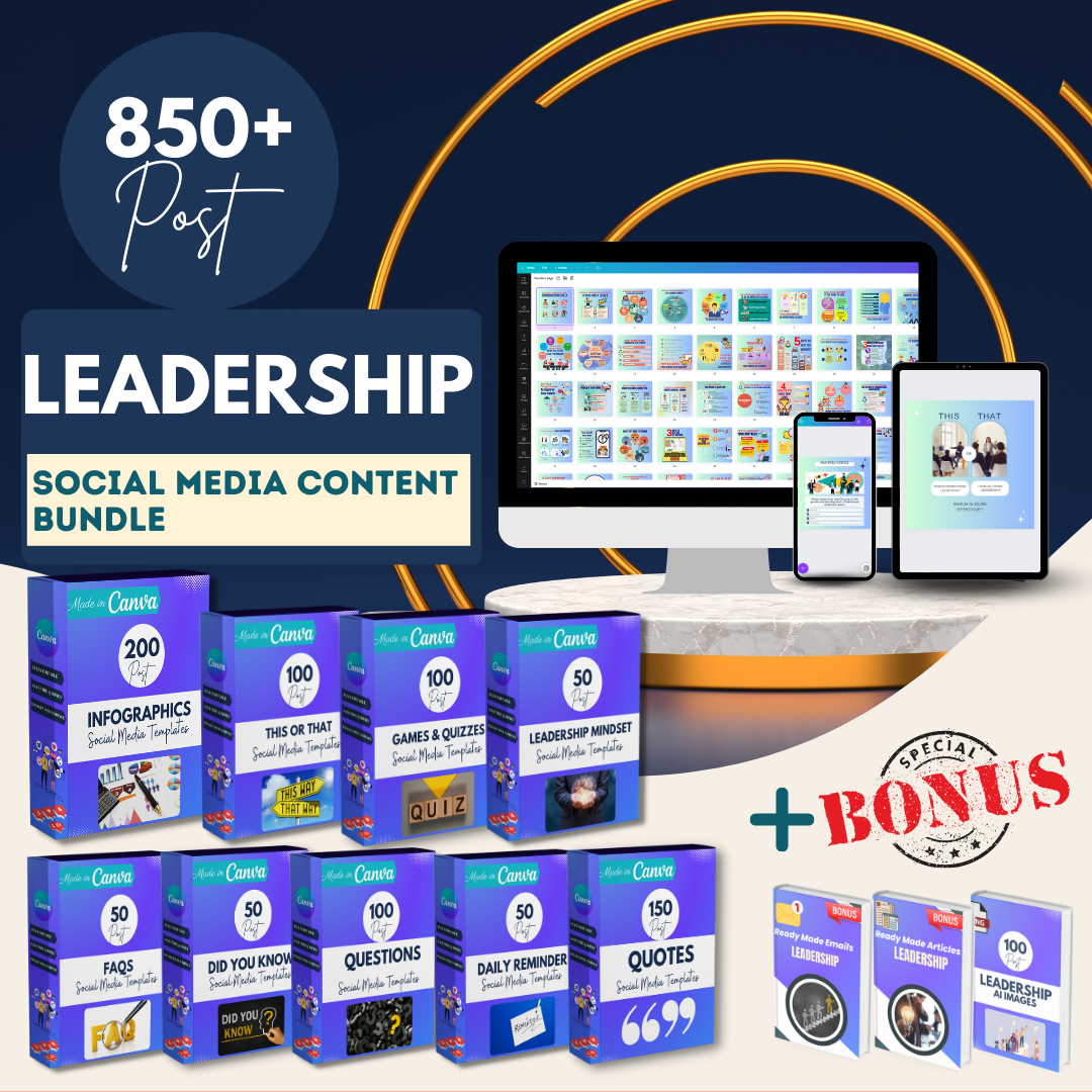 850+ Leadership Bundle - Social Media Templates