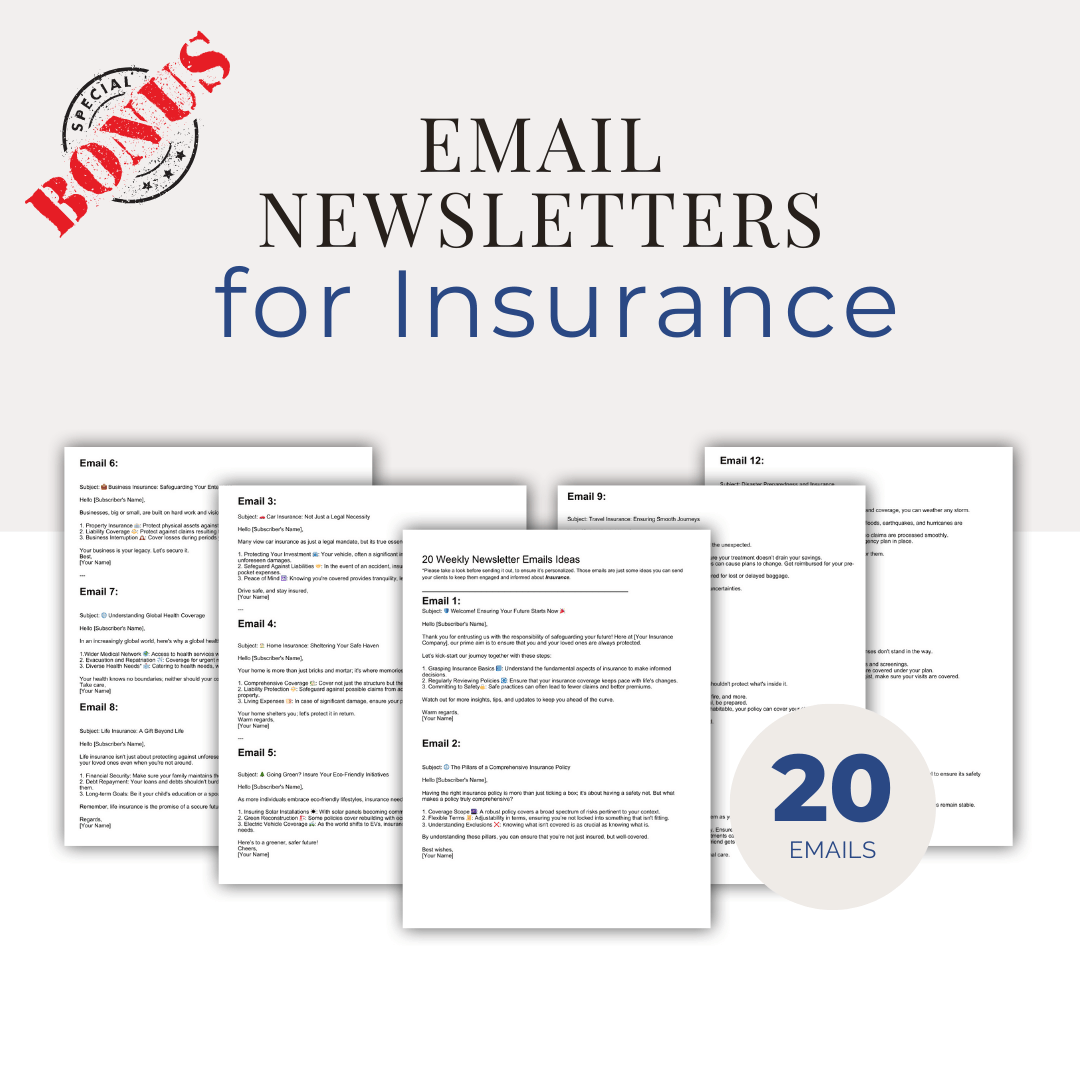 500 Insurance Agent Posts - Social Media Templates – Viralcontent.design