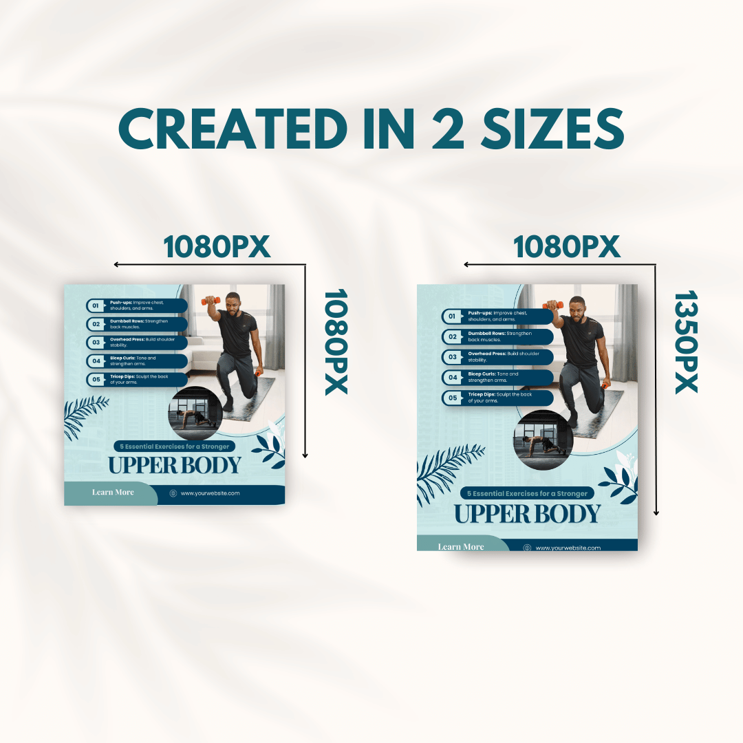 2000+ Fitness, Nutrition & Health Bundle - Social Media Templates
