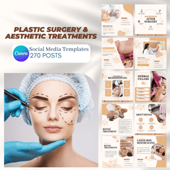 270 Plastic Surgery & Aesthetic Treatments Posts - Canva Templates