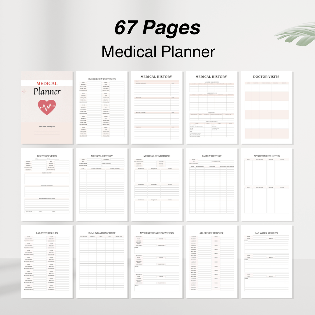 Health & Wellness Bundle: Journals and Planners