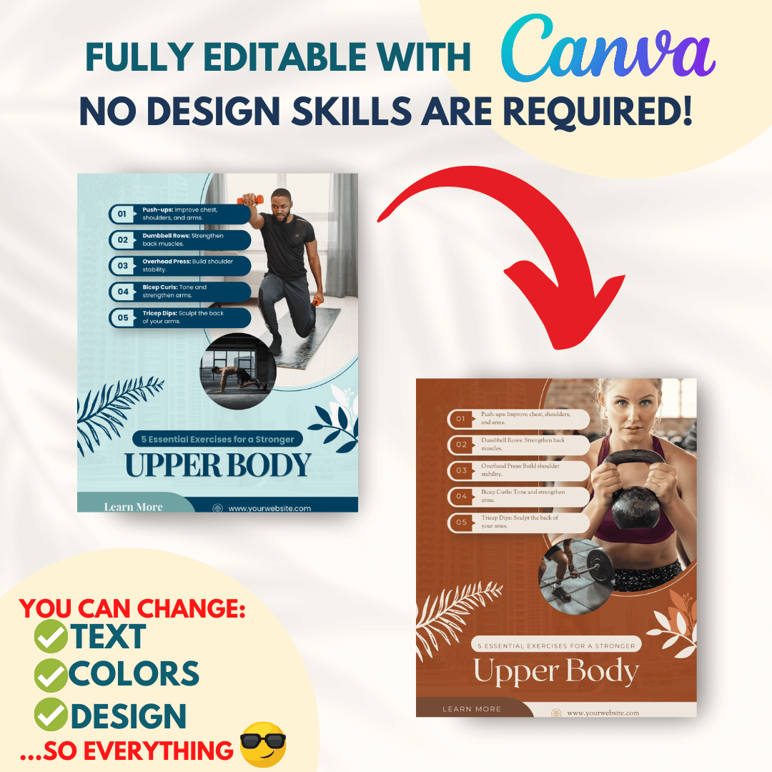 2000+ Fitness, Nutrition & Health Bundle - Social Media Templates