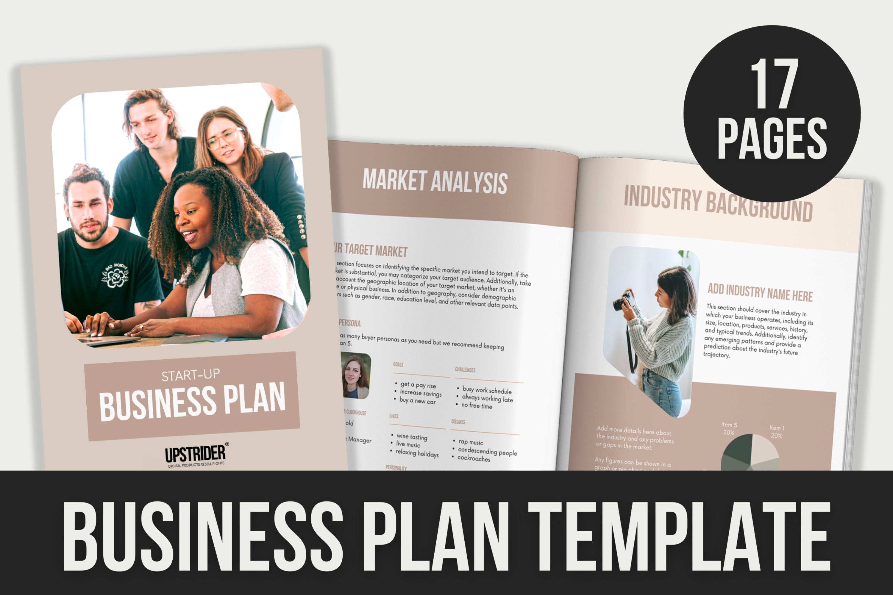 Business Plan Template - 17 Pages