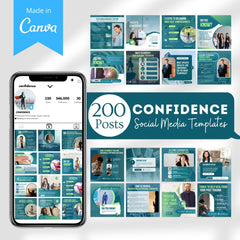 200 Confidence Posts - Canva Templates