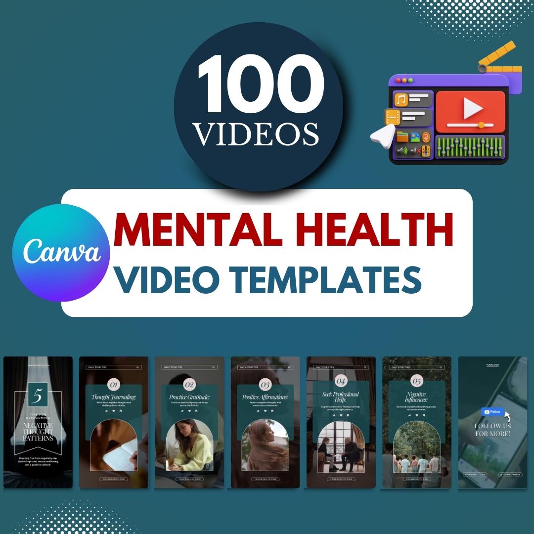 100 Mental Health Canva Videos