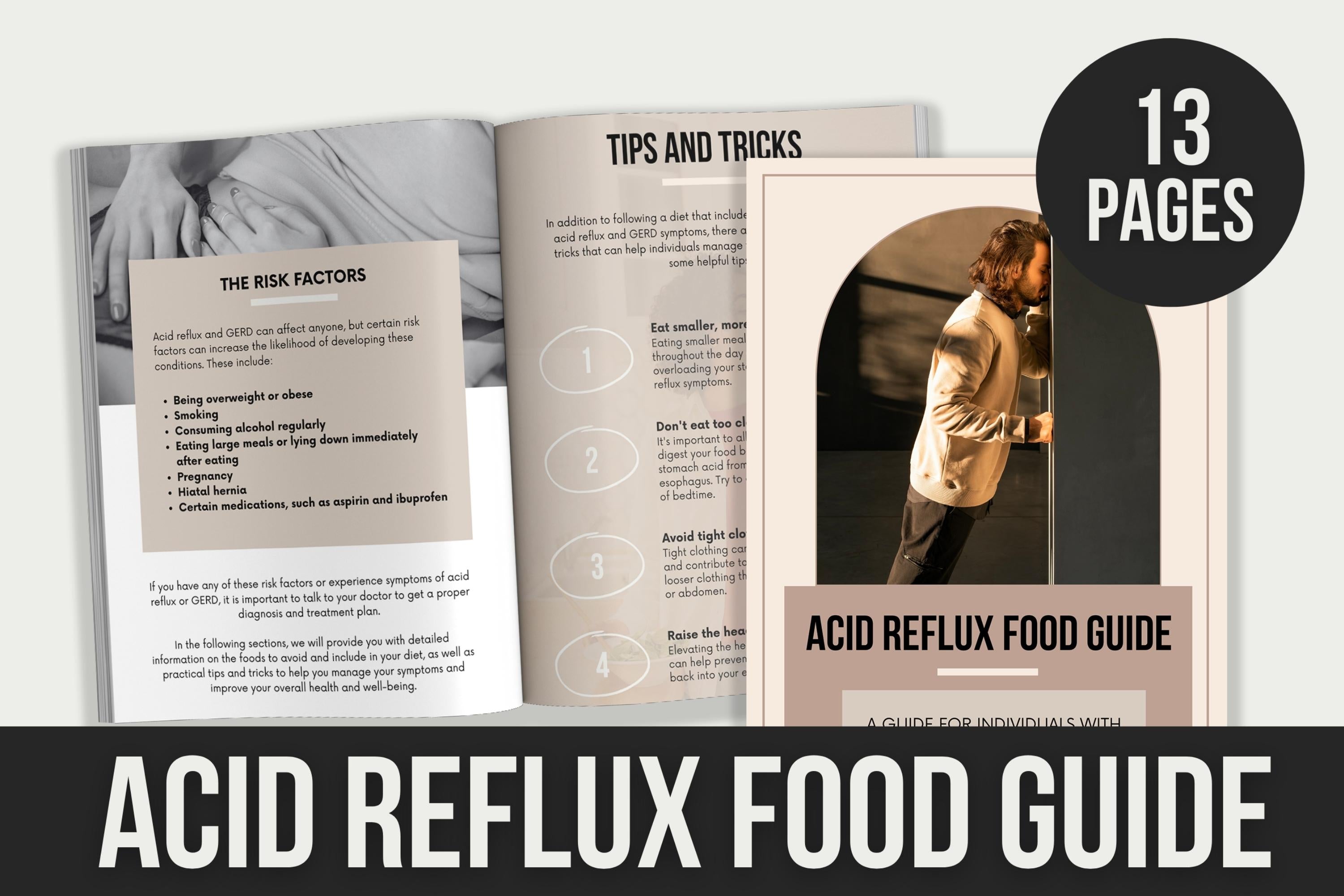 Acid Reflux Food Guide - 13 Pages