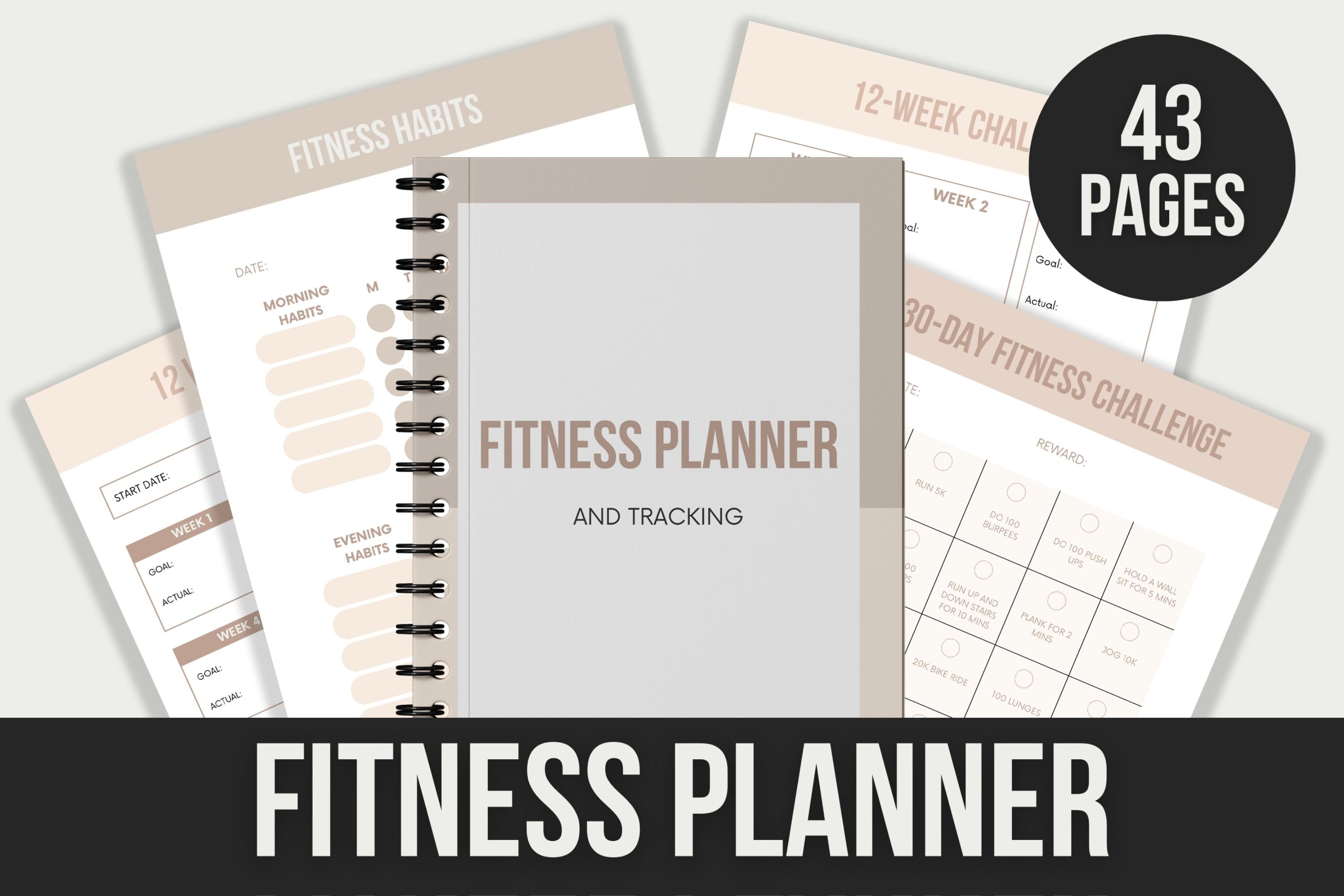 Fitness Planner - 43 Pages