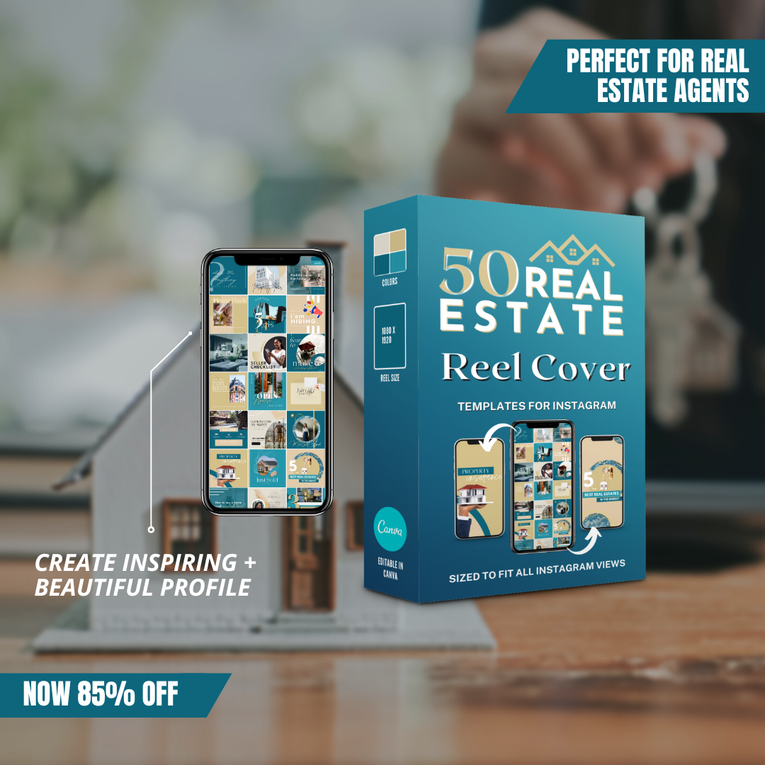 Real Estate Reel & Highlight Covers  Canva Templates