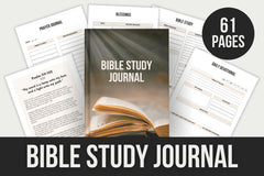 Bible Study Journal - 61 Pages