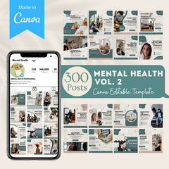 300 Mental Health (Vol.2) - Social Media Templates