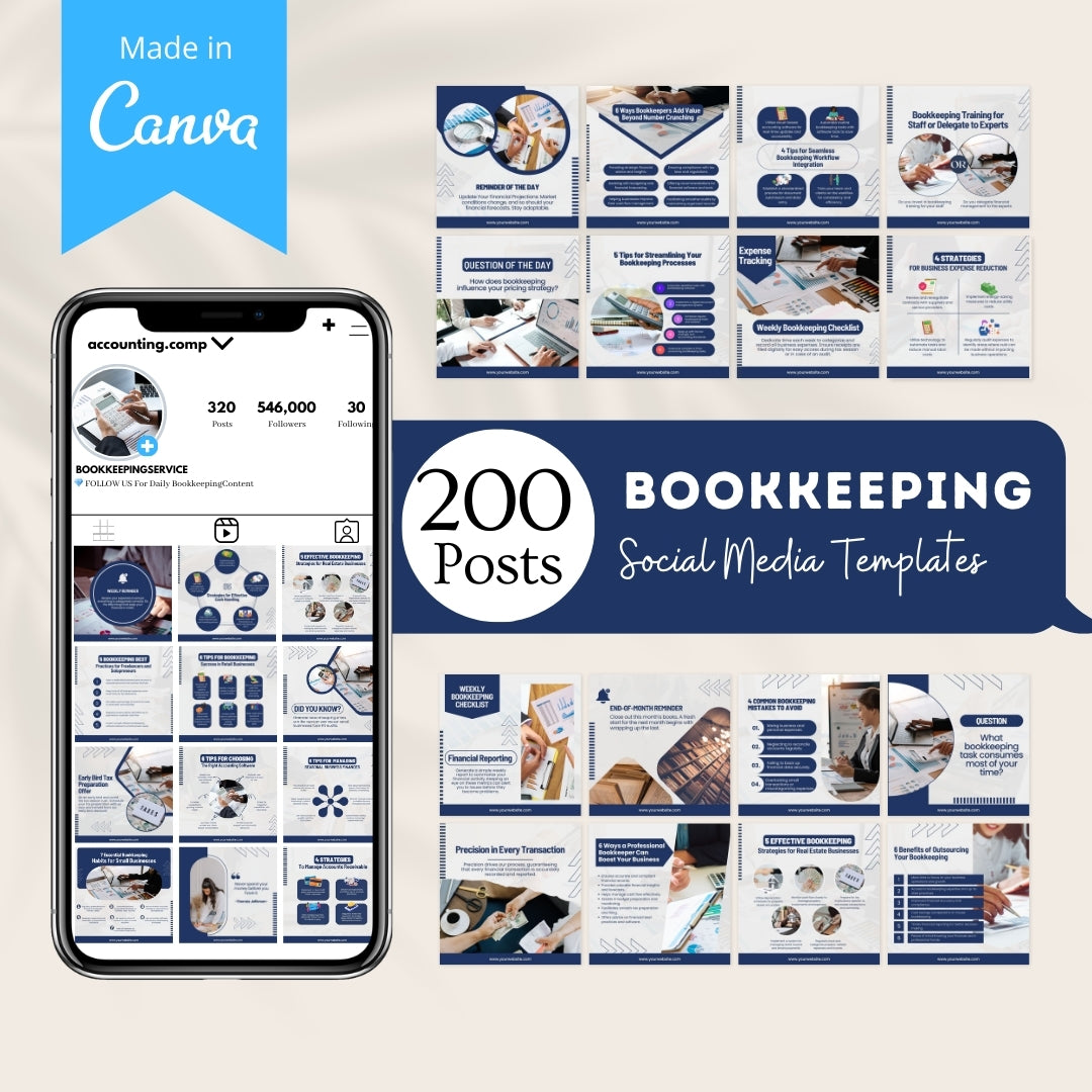 200 Bookkeeping  - Social Media Templates