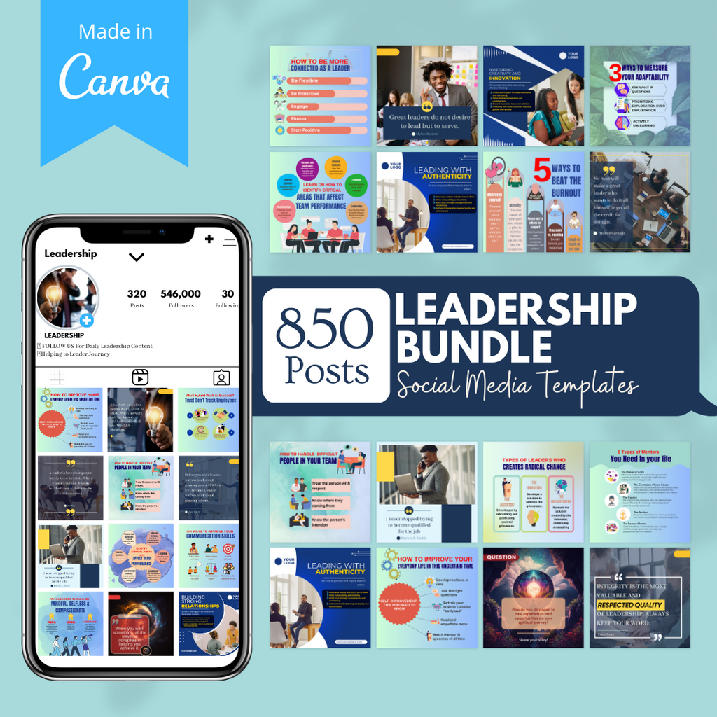 850+ Leadership Bundle - Social Media Templates