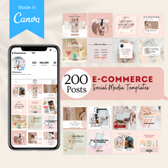 200 E-Commerce Posts - Social Media Templates