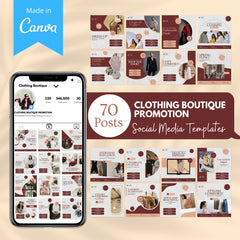 70 Clothing Boutique Promotion Canva Template