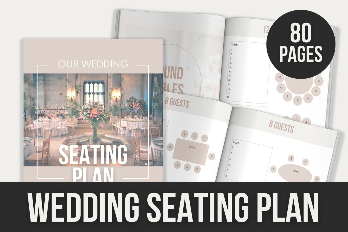 Wedding Seating Plan - 80 Pages