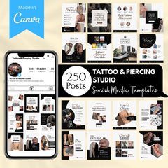 Tattoo & Piercing Studio - Social Media Templates