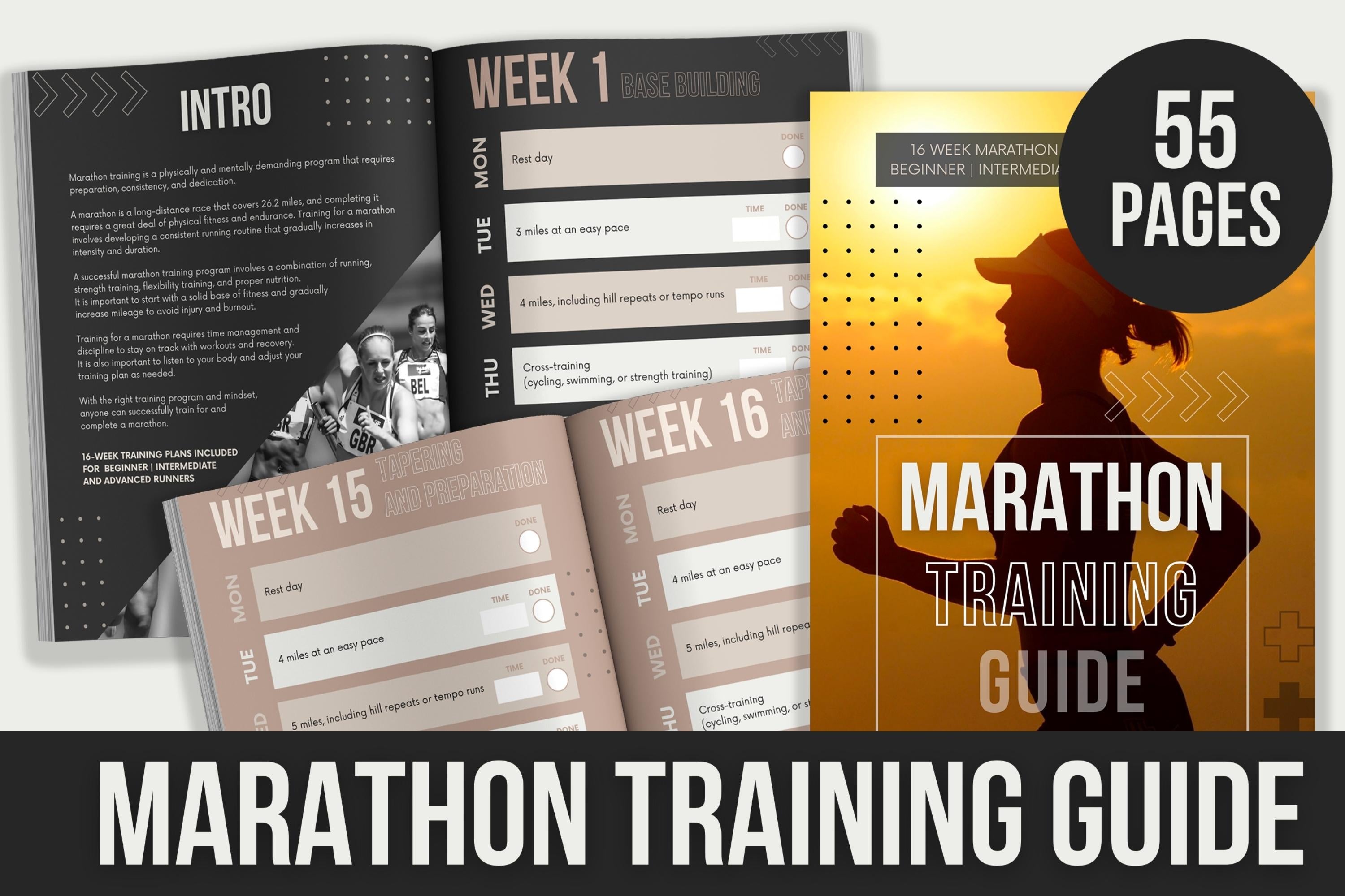 Marathon Training Guide - 55 Pages