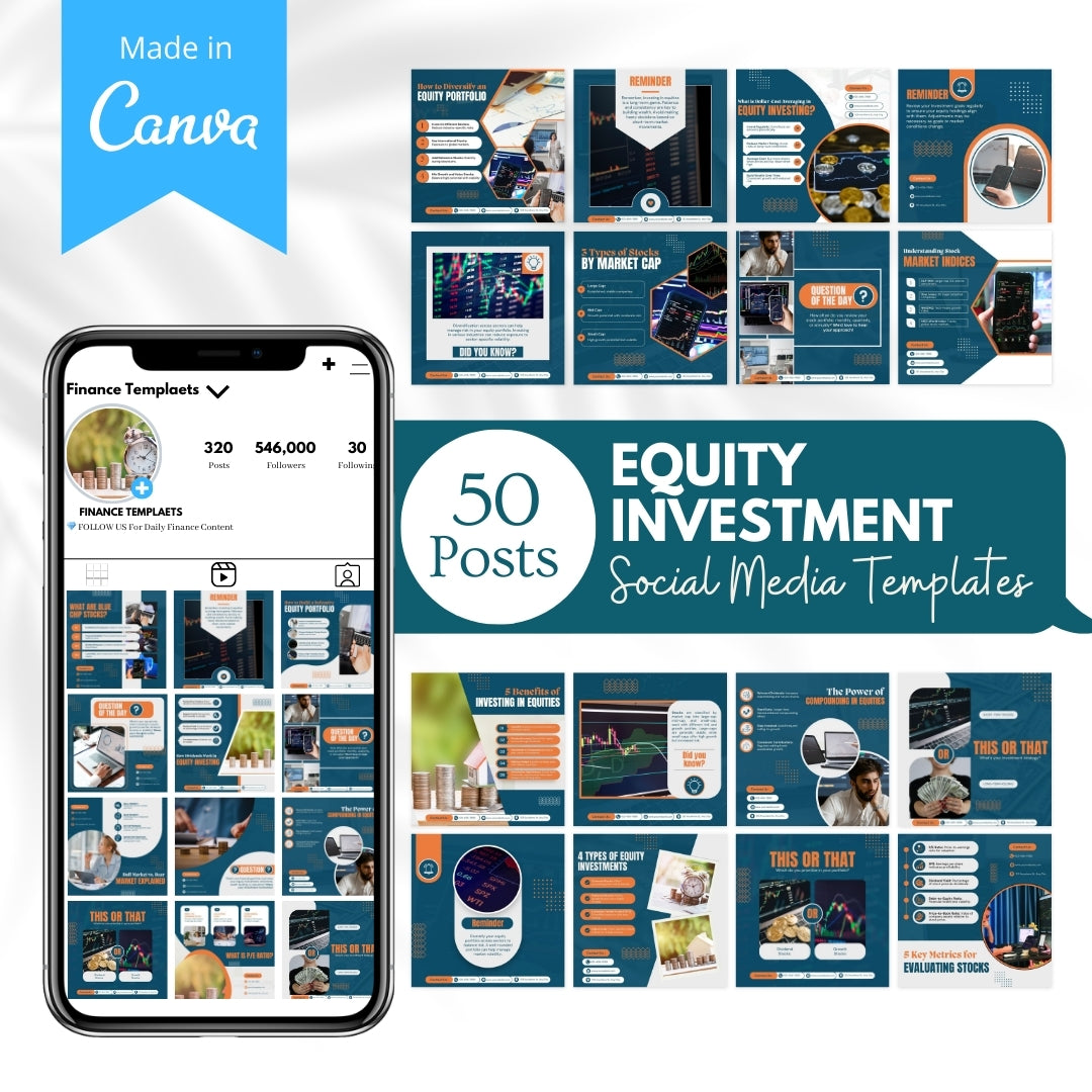 50 Equity Investment Canva Templates