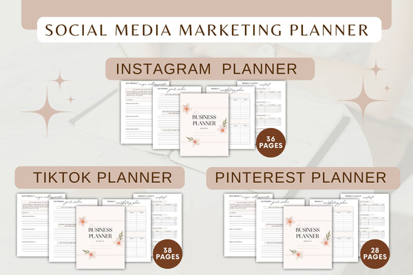 Content Planner | Blog Planner | Social Media Planner | Social Media Marketing Planner | Business hotsell Planner | Modern Geometric Triangle