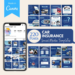 220 Car Insurance Canva Templates