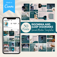 50 Insomnia and sleep disorders Posts - Social Media Templates