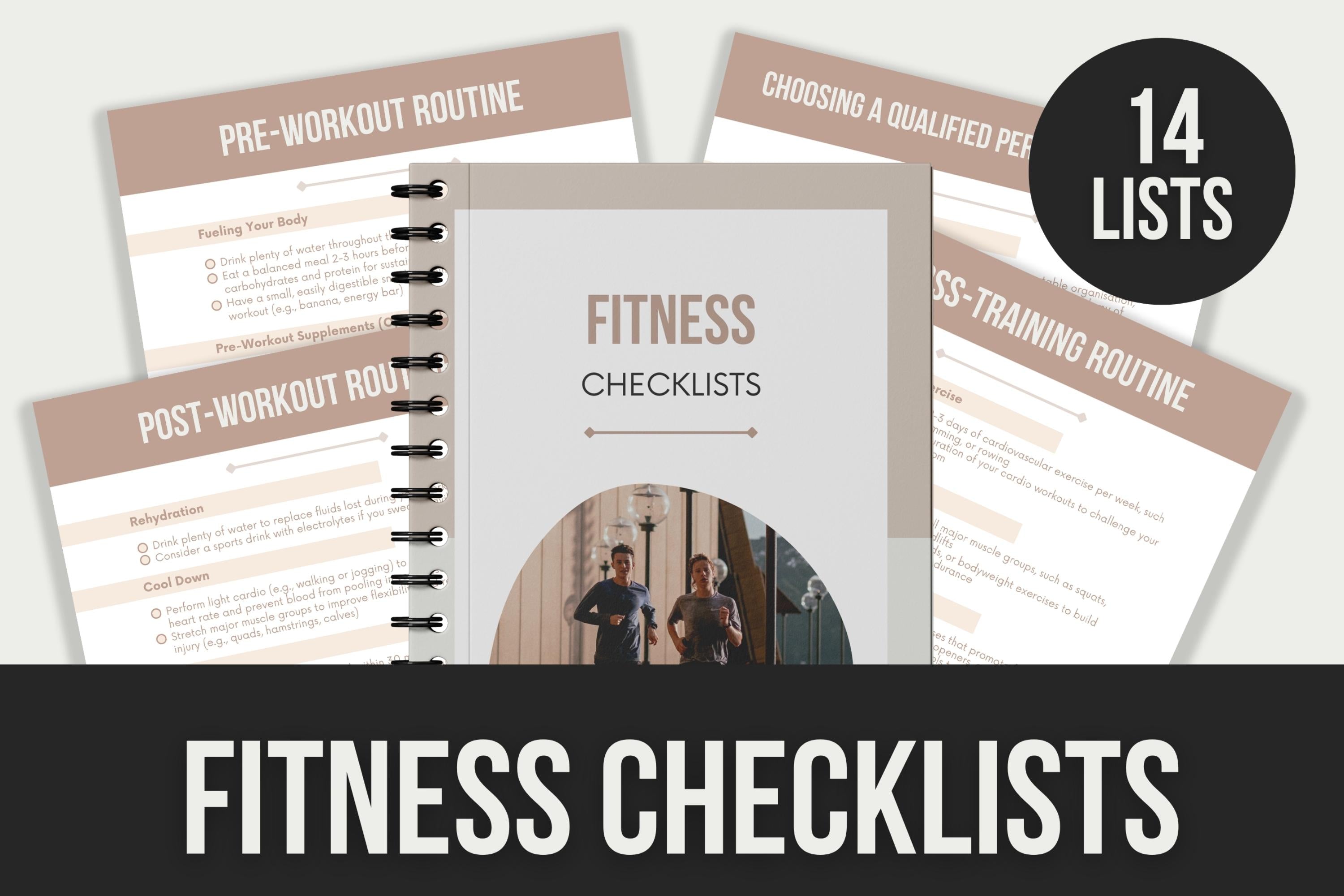 Fitness Checklists - 14 Lists