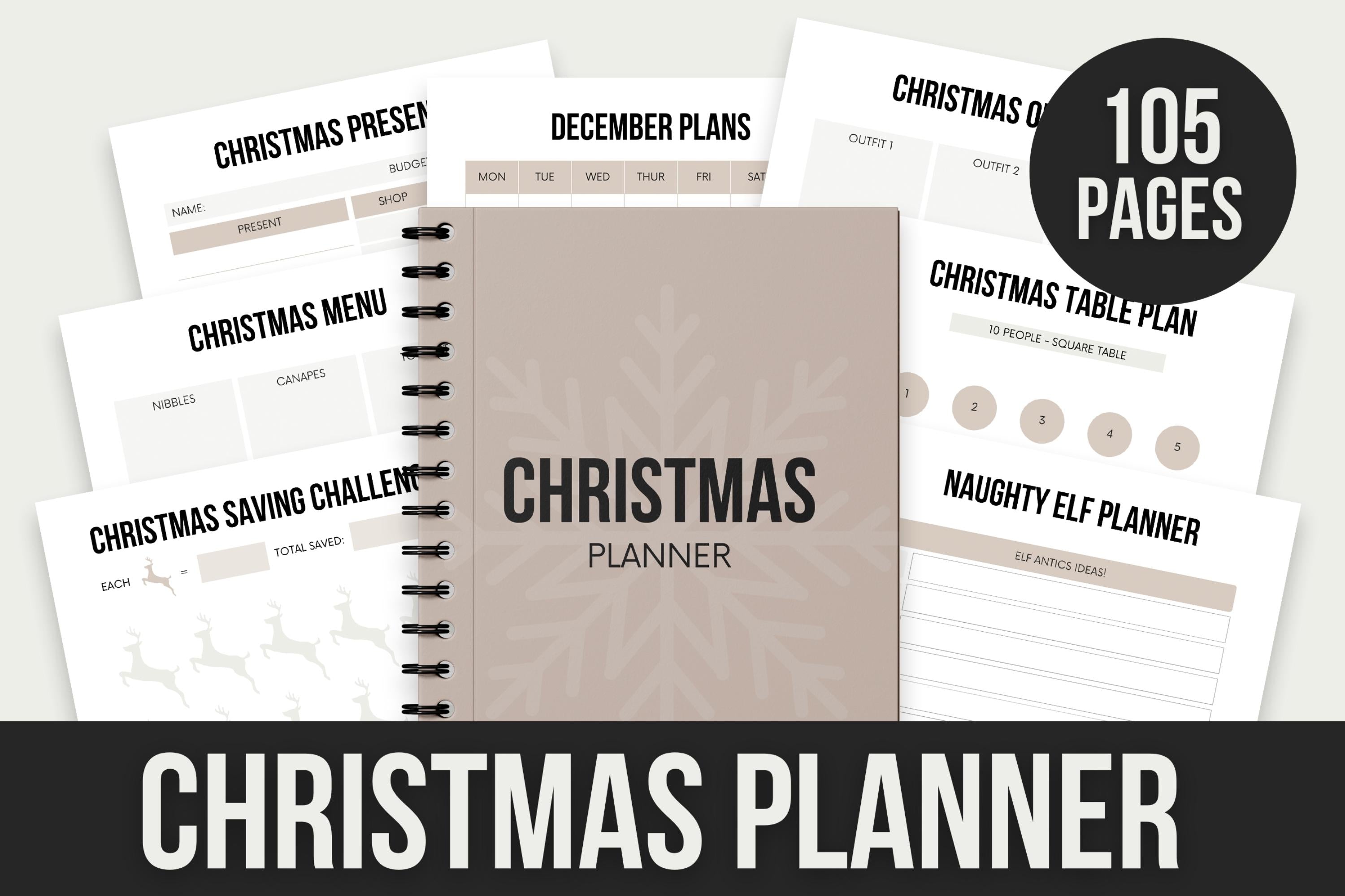 Christmas Planner - 105 Pages