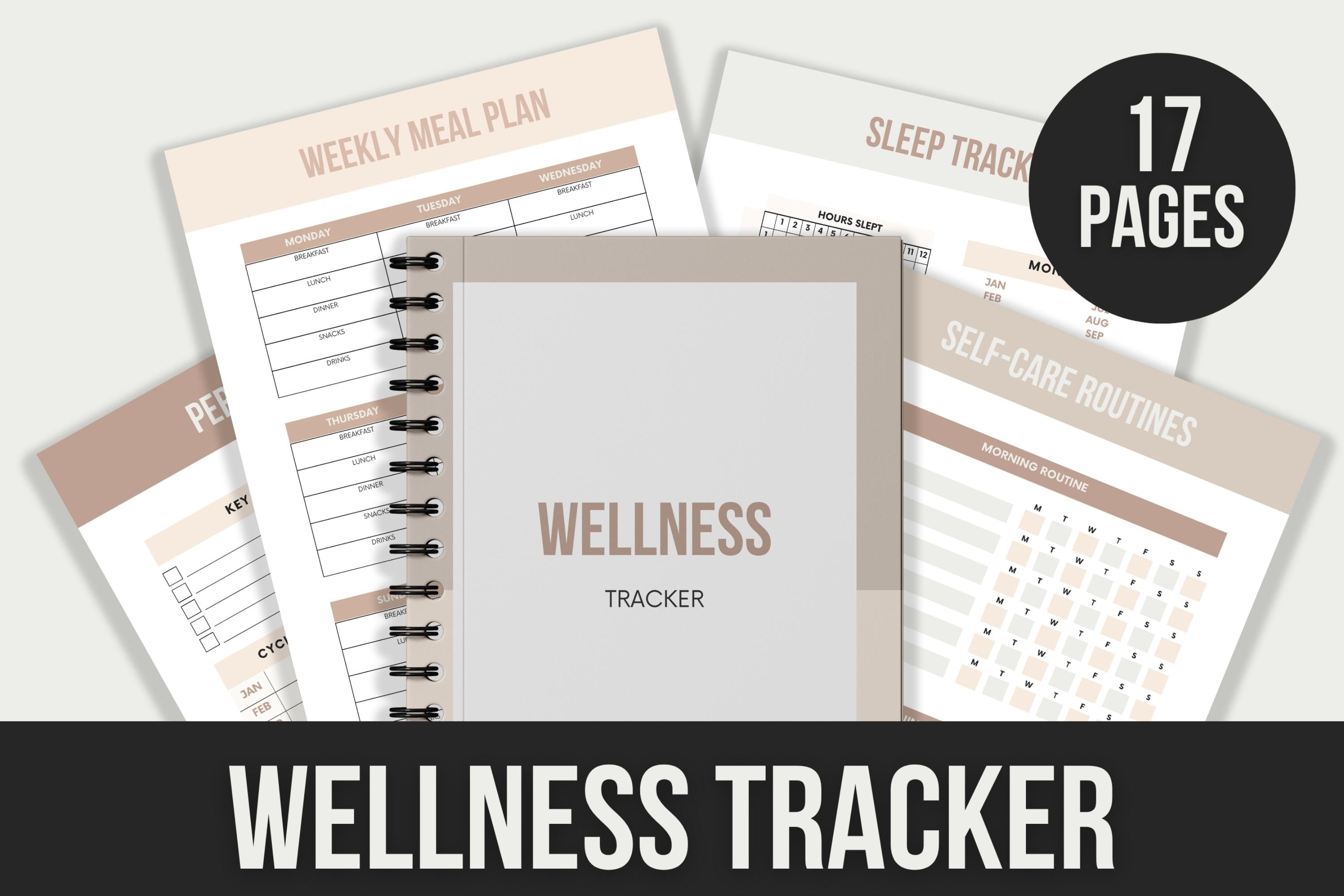 Wellness Tracker - 17 Pages