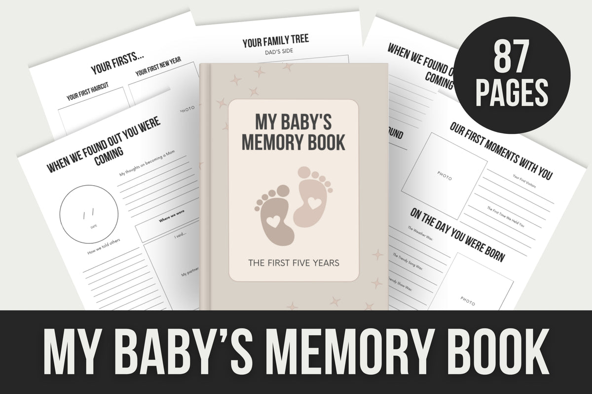 My Baby's Memory Book - 87 Pages