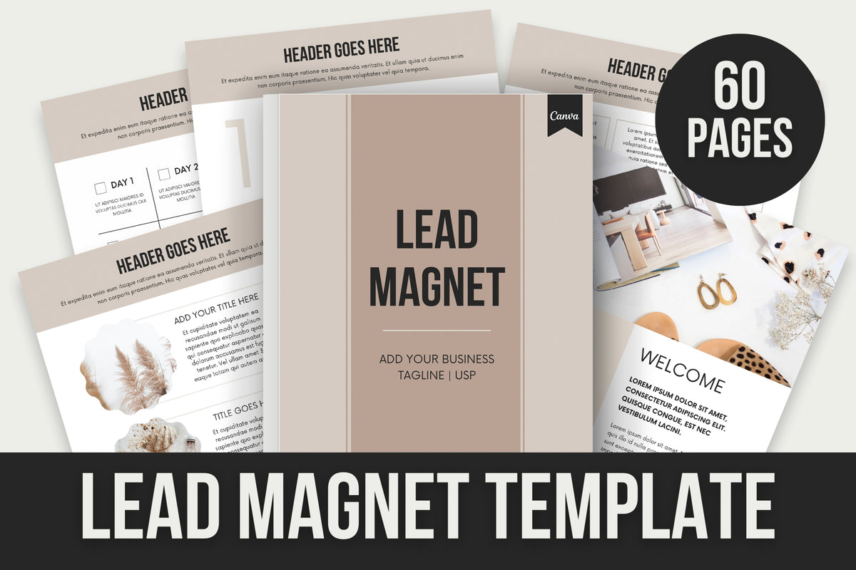 Lead Magnet Template | US Letter | 60 Pages