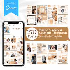 270 Plastic Surgery & Aesthetic Treatments Posts - Canva Templates