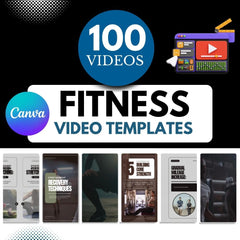 100 Fitness Canva Videos