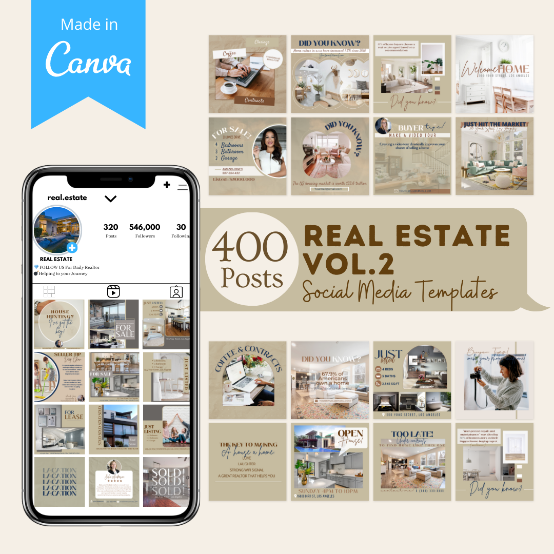 400  Real Estate vol.2 - Social Media Templates