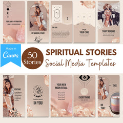 50 Spiritual Stories Canva Templates