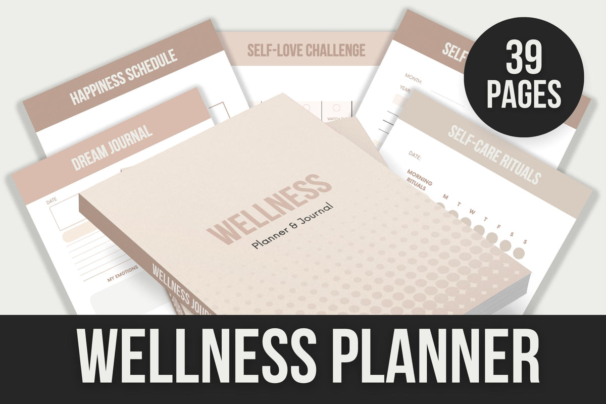 Wellness Planner & Journal - 39 Pages