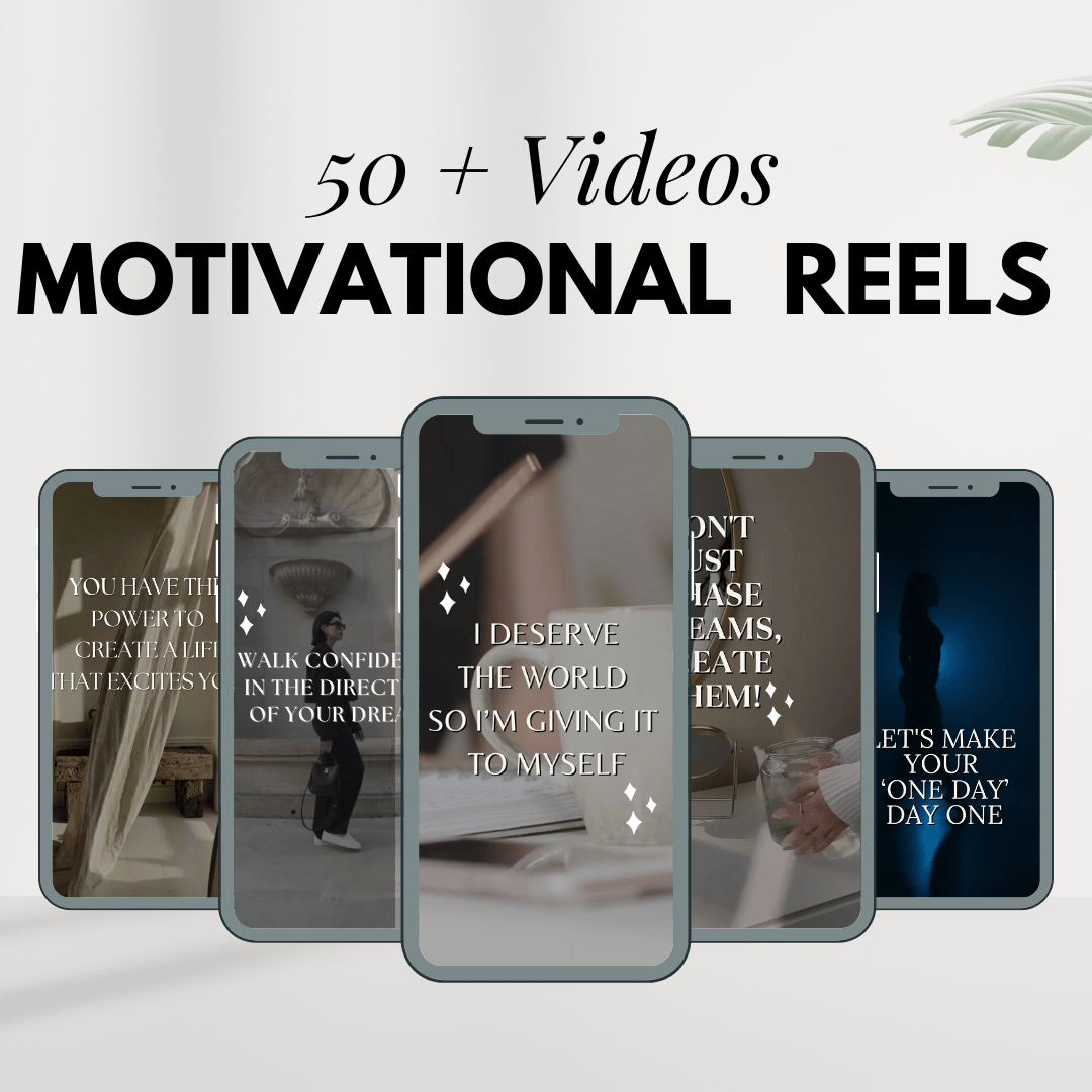 Motivational Reels Templates - 50+ Videos