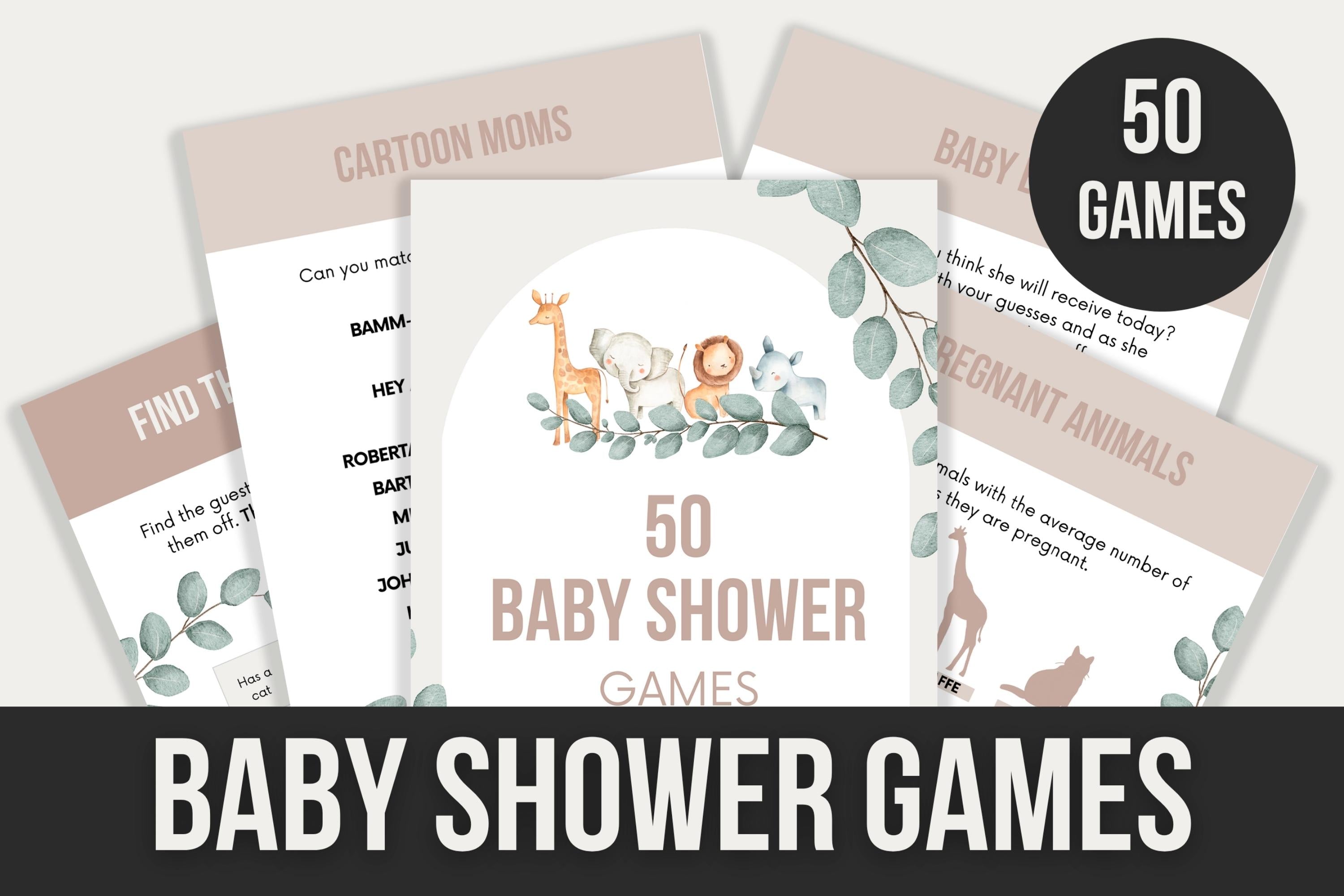 Baby Shower Games & Answers - 50 Pages