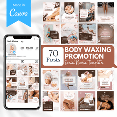 70 Body Waxing Promotion Canva Templates