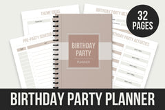 Birthday Party Planner - 32 Pages