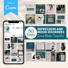 50 Depression and mood disorders - Social Media Templates