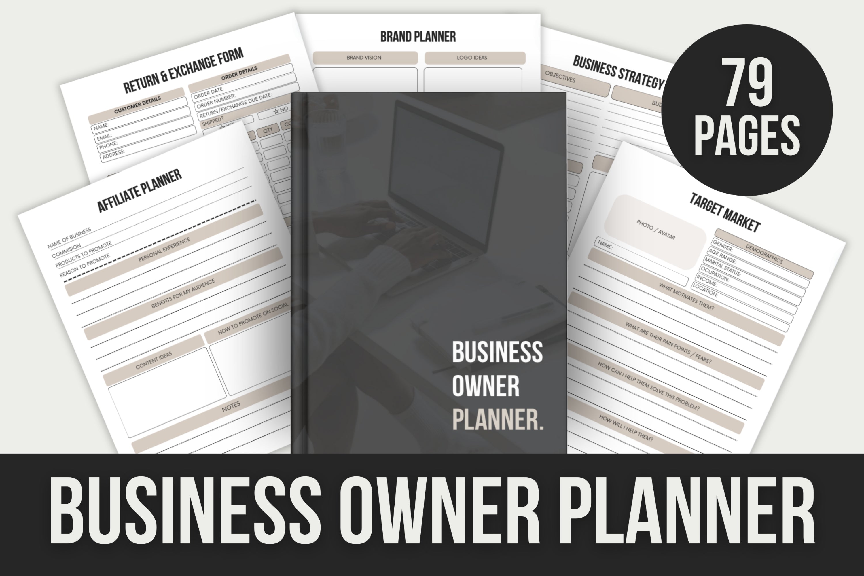 Business Owner Planner - 79 Pages