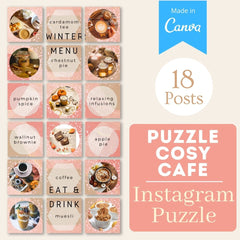 Puzzle Cosy Cafe - Canva Templates