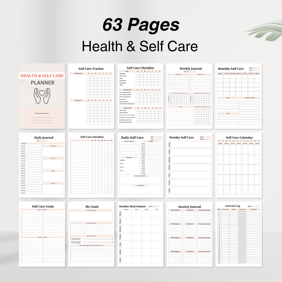 Health & Wellness Bundle: Journals and Planners