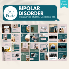 50 Bipolar Disorder - Social Media Templates