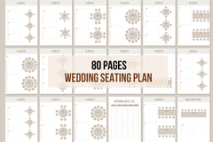 Wedding Seating Plan - 80 Pages