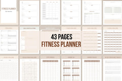 Fitness Planner - 43 Pages