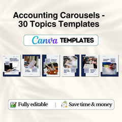 Accounting Carousels Bundle - 30 Done-For-You Topics