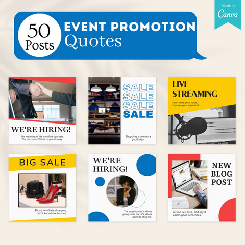 200 Event Promotion Posts - Social Media Templates – Viralcontent.design