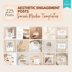 Aesthetic Engagement Posts - 225 Templates